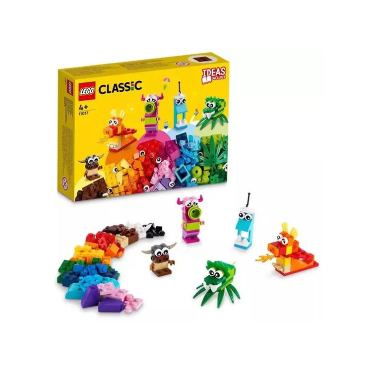 LEGO 11017 - مجموعه هیولاهای خلاق با ۱۴۰ قطعه رنگارنگ.