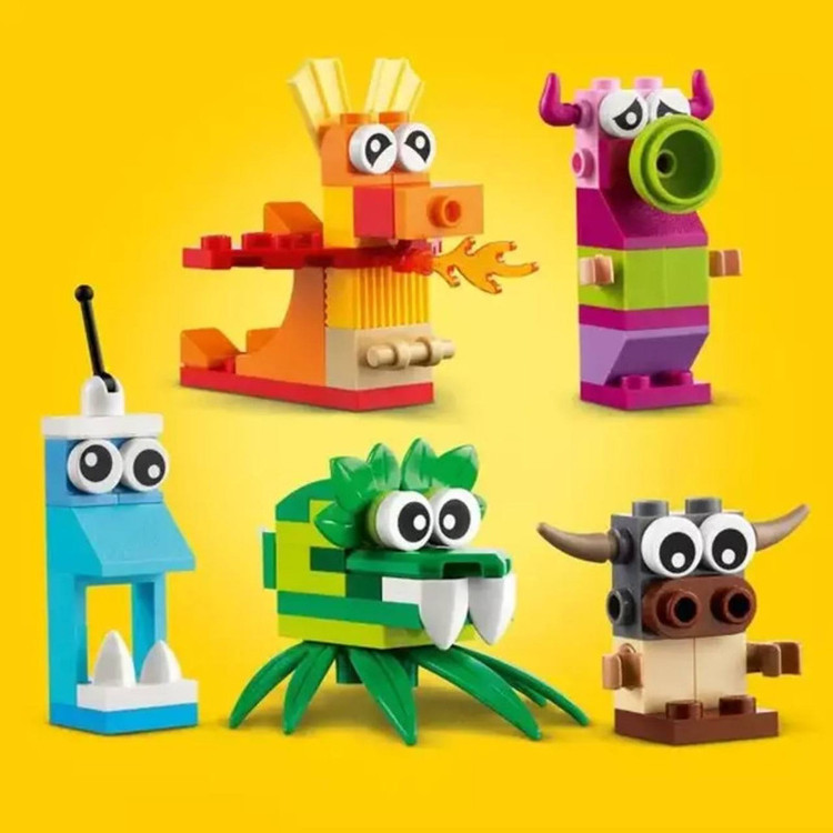 LEGO 11017 - مجموعه هیولاهای خلاق با ۱۴۰ قطعه رنگارنگ.