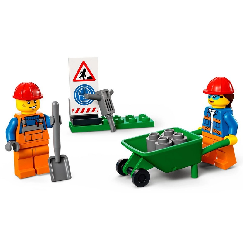 LEGO City 60325 - کامیون میکسر بتن با ۸۵ قطعه و دو مینی‌فیگور.