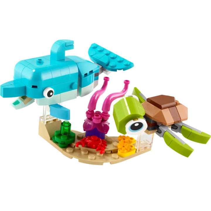 LEGO 31128 - دلفین و لاک‌پشت.