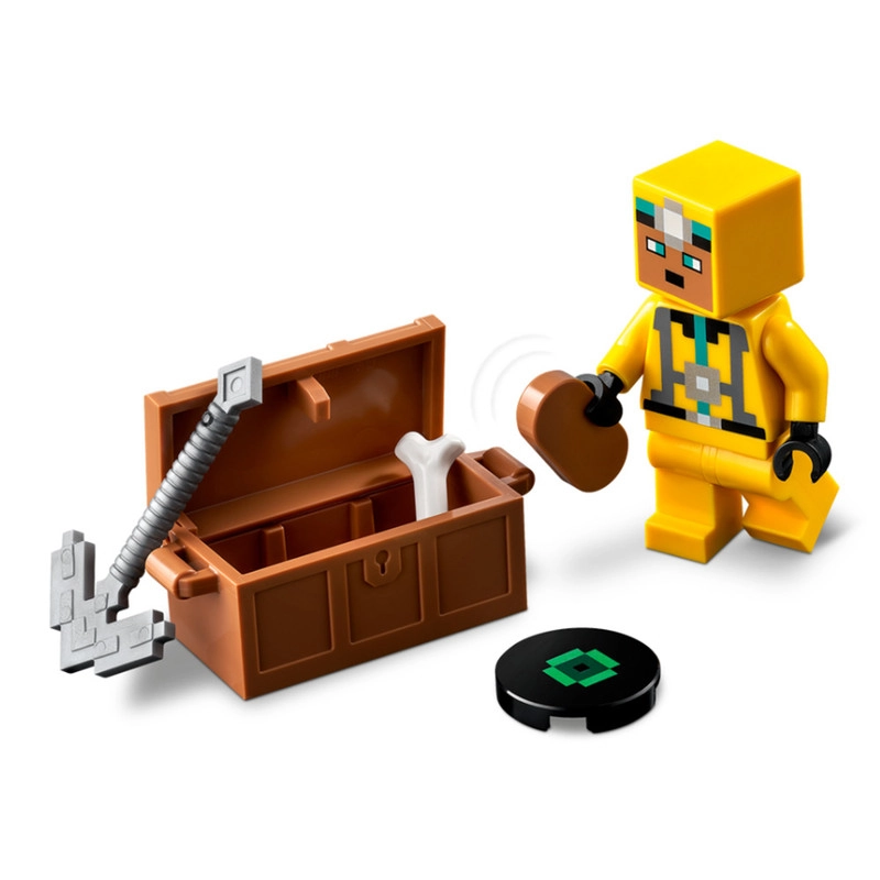 LEGO 21189 - سیاه‌چال اسکلت‌ها با مینی‌فیگور و جزئیات بازی ماینکرفت.