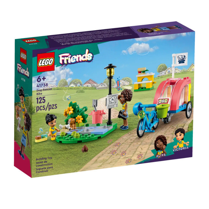 LEGO Friends 41738 - موتور نجات سگ با مینیفیگور و لوازم جانبی.