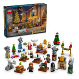 لگو Harry Potter 76438 - تقویم آدونت جادویی با ۲۴ محفظه، شامل فیگورهای هری پاتر و مینیمدلهای هاگوارتز.