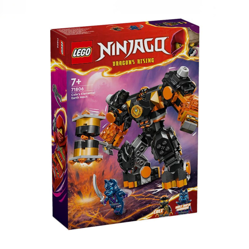 لگو 235 تکه سری Ninjago مدل Cole’s Elemental Earth Mech کد 71806