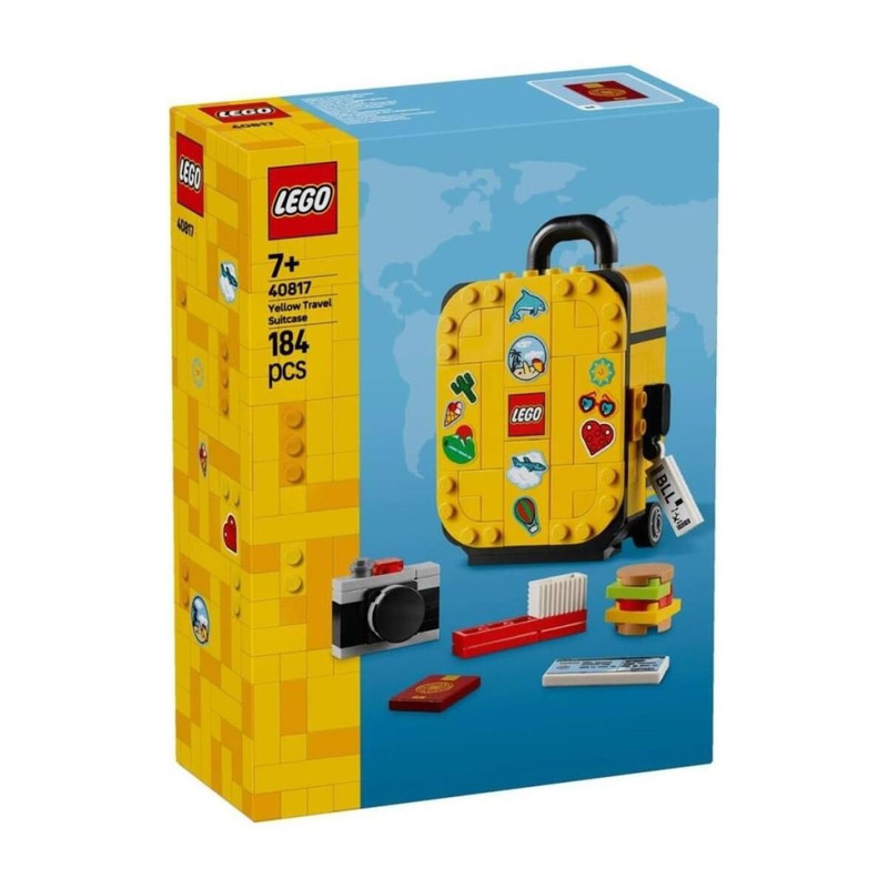 لگو 184 تکه سری Iconic مدل Yellow Travel Suitcase کد 40817